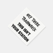 Hey Da Trainwreck Serviette (Ecke)