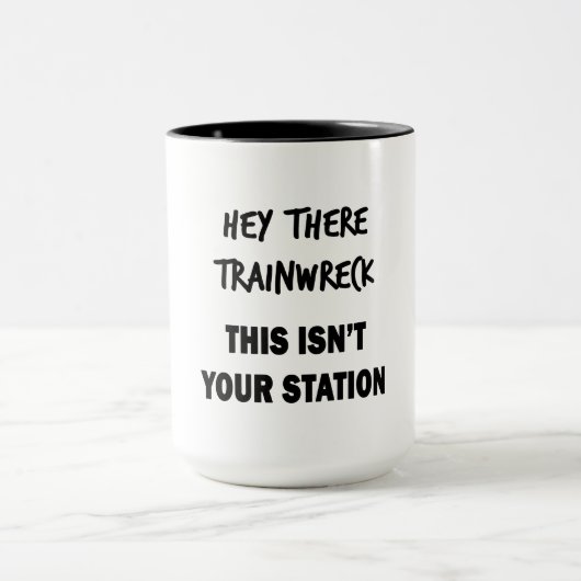 Hey Da Trainwreck Tasse (Zentrum)