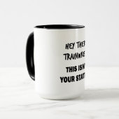 Hey Da Trainwreck Tasse (Vorderseite Links)