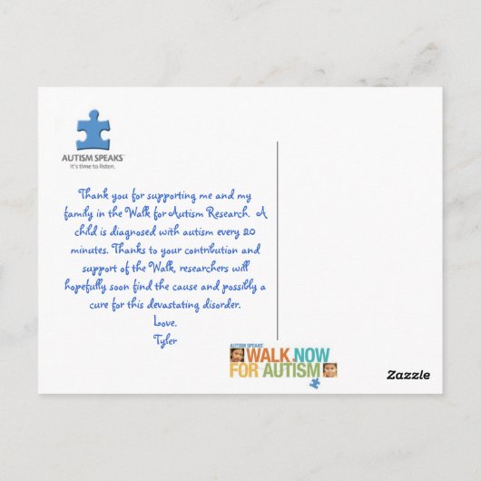 Hey, danke! postkarte (Rückseite)