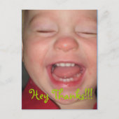 Hey, danke! postkarte (Vorderseite)