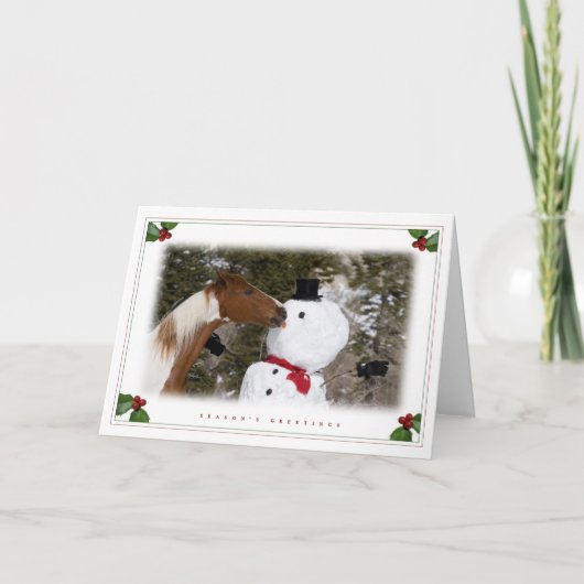 Hey, das ist meine Nase! Feiertagskarte (Vorderseite)