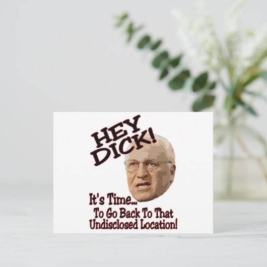 Hey Dick! Postkarte (Stehend Vorderseite)