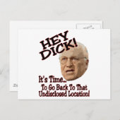 Hey Dick! Postkarte (Vorne/Hinten)