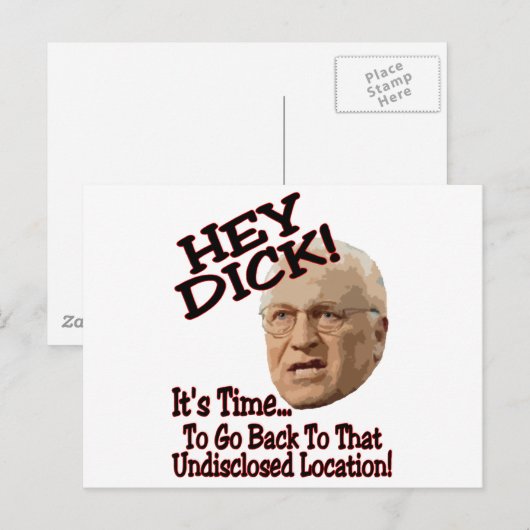 Hey Dick! Postkarte (Vorne/Hinten)