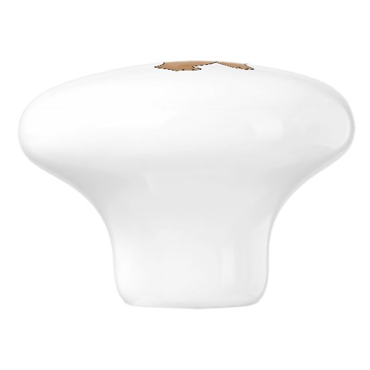 Hey Diddle Diddle Cat und Fiddle Kinderzimmer Deko Keramikknauf (Seitenansicht)