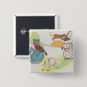 Hey Diddle Diddle die Katze und den Fiddle Rhyme Button (Vorne & Hinten)