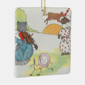 Hey Diddle Diddle die Katze und den Fiddle Rhyme Keramikornament (Rechts)