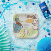 Hey Diddle Diddle die Katze und den Fiddle Rhyme Pappteller (Party)