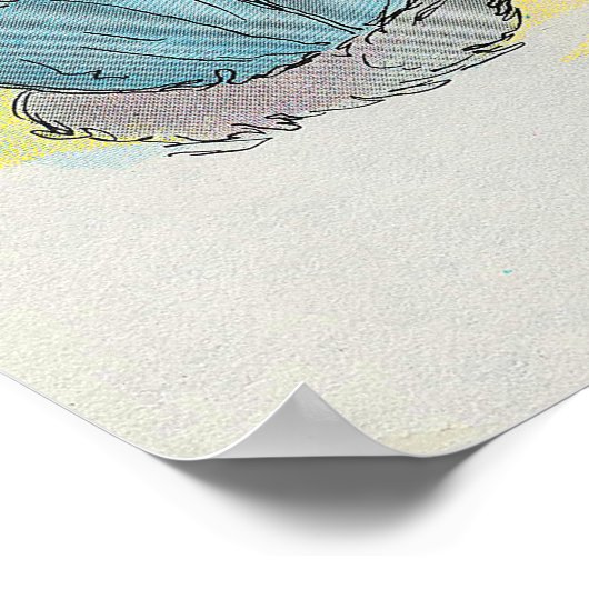 Hey Diddle Diddle die Katze und den Fiddle Rhyme Poster (Ecke)