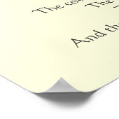 Hey Diddle Diddle die Katze und den Fiddle Rhyme Poster (Ecke)