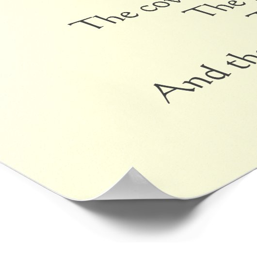 Hey Diddle Diddle die Katze und den Fiddle Rhyme Poster (Ecke)