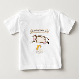 Hey Diddle Diddle, die Kuh sprang über den Mond Baby T-shirt