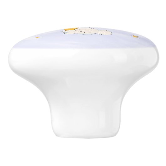 Hey Diddle Diddle - Die Kuh sprang über den Mond Keramikknauf (Seitenansicht)