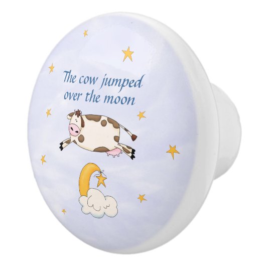 Hey Diddle Diddle - Die Kuh sprang über den Mond Keramikknauf (Rechts)