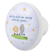 Hey Diddle Diddle - Dish lief mit dem Löffel weg Keramikknauf (Rechts)