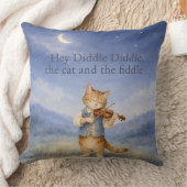 Hey Diddle Diddle Katze und Fiddle-Geschichtenbuch Kissen (Decke)