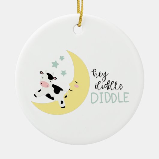 Hey Diddle Diddle Keramik Ornament (Vorne)