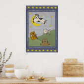 Hey Diddle Diddle Kinderreim Kinderposter Poster (Küche)