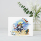 Hey Diddle Diddle Kinderreim Postkarte (Stehend Vorderseite)
