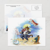 Hey Diddle Diddle Kinderreim Postkarte (Vorne/Hinten)