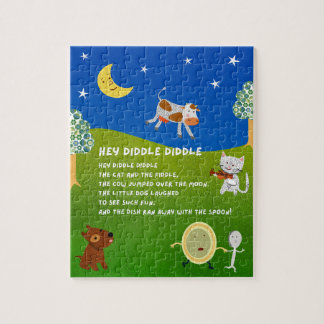 Hey Diddle Diddle Kinderreim-Puzzle Puzzle