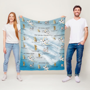 Hey Diddle, Diddle Kinderzimmer Rhyme Fleecedecke