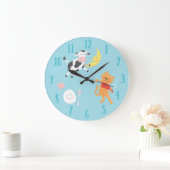 Hey Diddle Diddle Kinderzimmer Rhyme Kinderuhr Große Wanduhr (Zuhause)