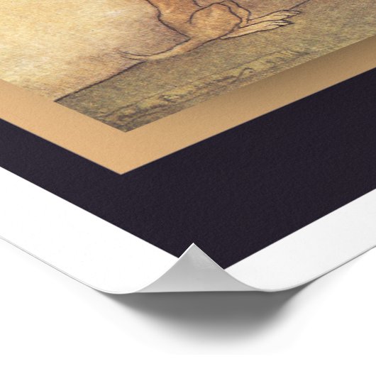 Hey Diddle Diddle Kinderzimmer Rhyme Poster (Ecke)