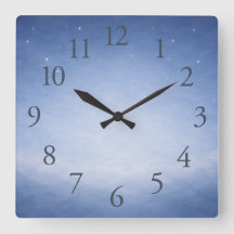 Hey Diddle Diddle Night Sky Nursery Wall Clock