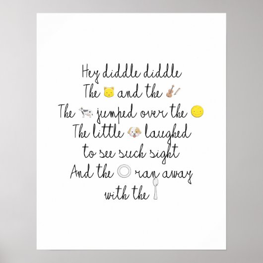 Hey Diddle Diddle Poster (Vorne)