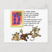 Hey Diddle Diddle Postkarte (Vorderseite)