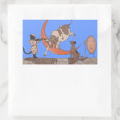 Hey Diddle Diddle Rechteckiger Aufkleber (Tasche)