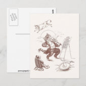 Hey Diddle Diddle Vintage-Illustration Postkarte (Vorne/Hinten)