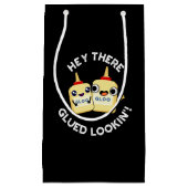 Hey, dort geklebte Blick Funny Liebe Pub Dark BG Kleine Geschenktüte (Vorderseite)