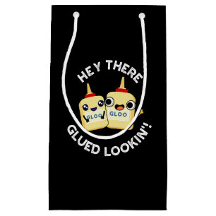 Hey, dort geklebte Blick Funny Liebe Pub Dark BG Kleine Geschenktüte