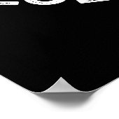 Hey, dort geklebte Blick Funny Liebe Pub Dark BG Poster (Ecke)