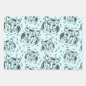 Hey, dort Tiger Muster Trio Packung Papierblätter Geschenkpapier Set (Vorderseite 3)