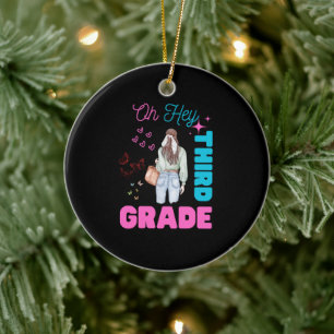 Hey, dritter Grad zurück an die Schüler Keramik Ornament