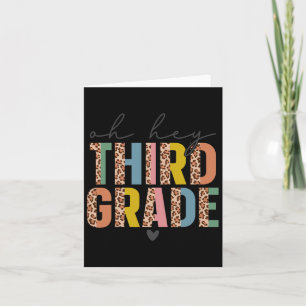 Hey, dritter Klasse zurück an die Schüler 3. Gra Karte