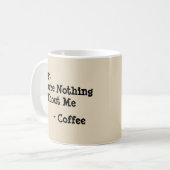 Hey, du bist nichts ohne mich kaffeetasse (Vorderseite Links)