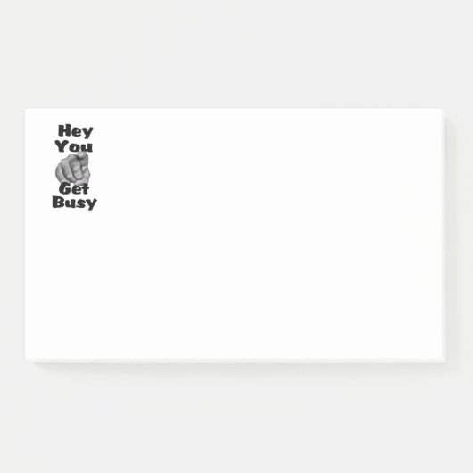 Hey, du wirst beschäftigt Funny Post-it Klebezettel (Vorderseite)