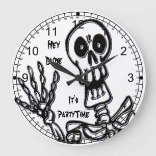 Hey Dude Skeleton Große Wanduhr