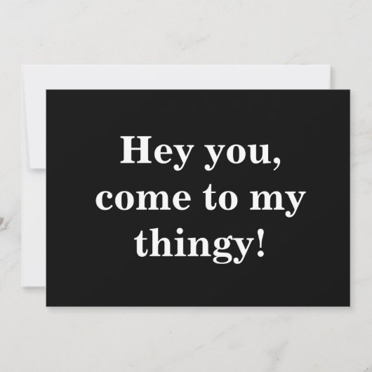 Hey, Einladung (Vorderseite)