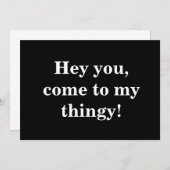 Hey, Einladung (Vorne/Hinten)