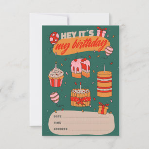 Hey, es ist mein Geburtstag, Einladung zum Geburts