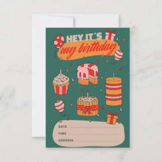 Hey, es ist mein Geburtstag, Einladung zum Geburts