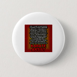 Hey, es ist nicht so einfach, Karate-Künstler zu s Button