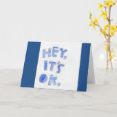 HEY, ES IST OKAY "50" IST NICHT SO SCHLECHT=GLÜCKL KARTE (Gelbe Blume)