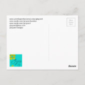 Hey, es ist schon lange her, Westie trägt eine Bri Postkarte (Rückseite)